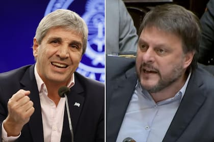 Luis Caputo y Leandro Santoro