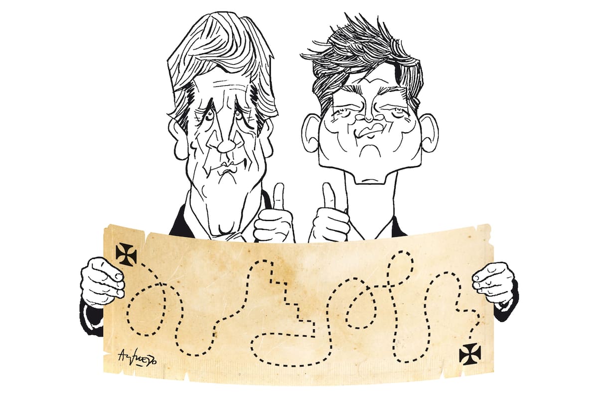 Luis Caputo y Santiago Caputo