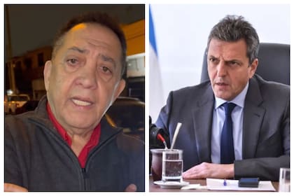 Luis D'Elía y Sergio Massa