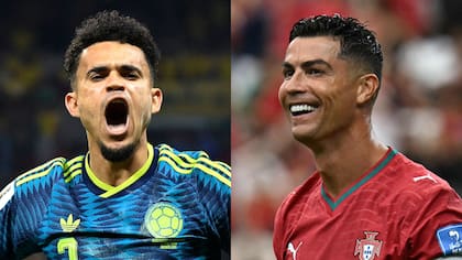 Luis Díaz y Cristiano Ronaldo, estrellas de Colombia y Portugal, se verán las caras este sábado en Miami