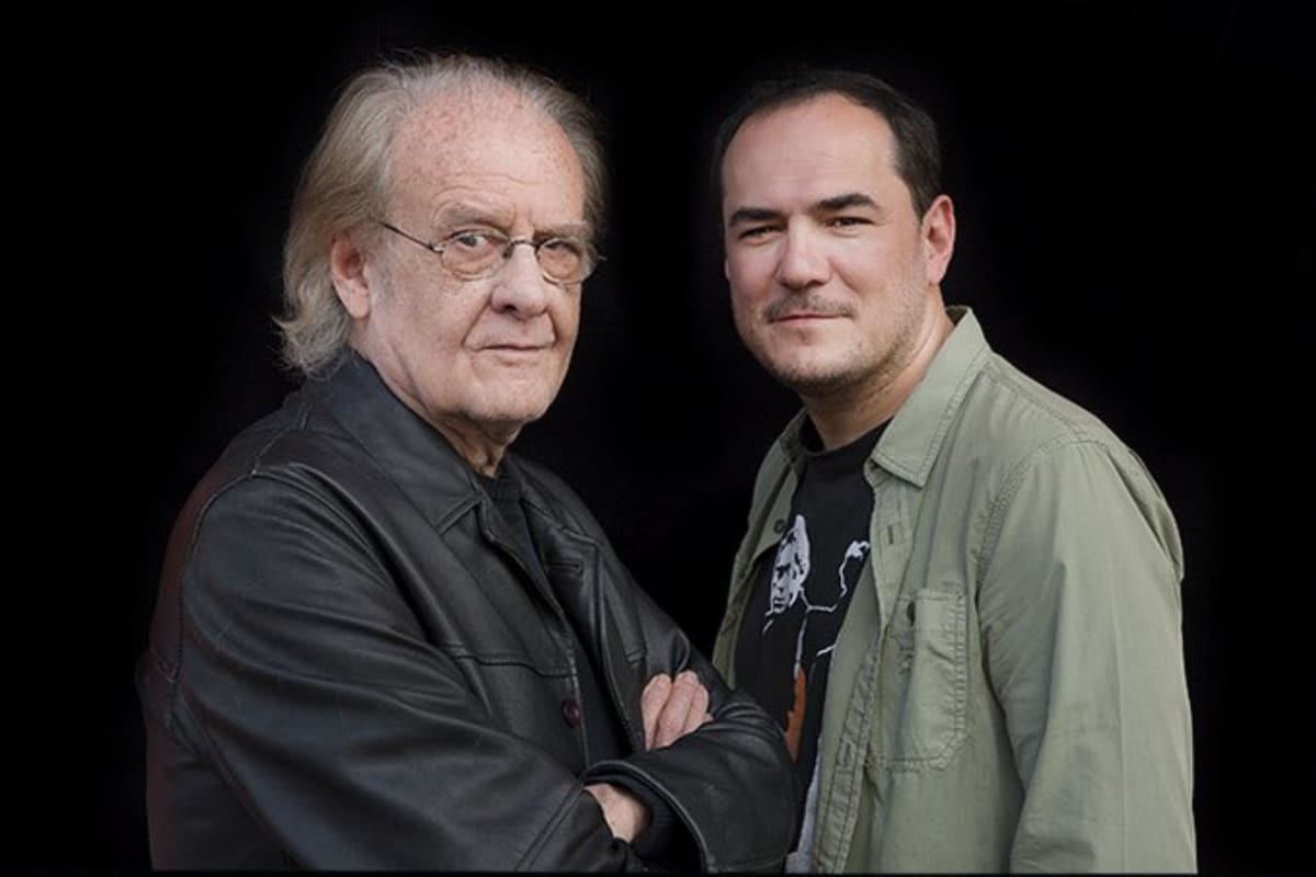 Luis Eduardo Aute junto a Ismael Serrano