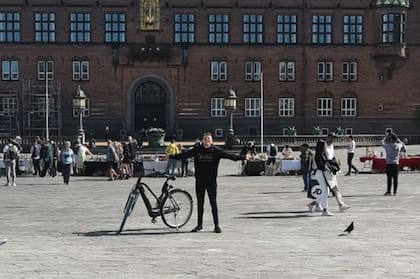 Maream, en las calles de Copenhague.