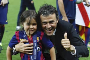 Luis Enrique recordó a su hija en el día de su cumpleaños (AP)