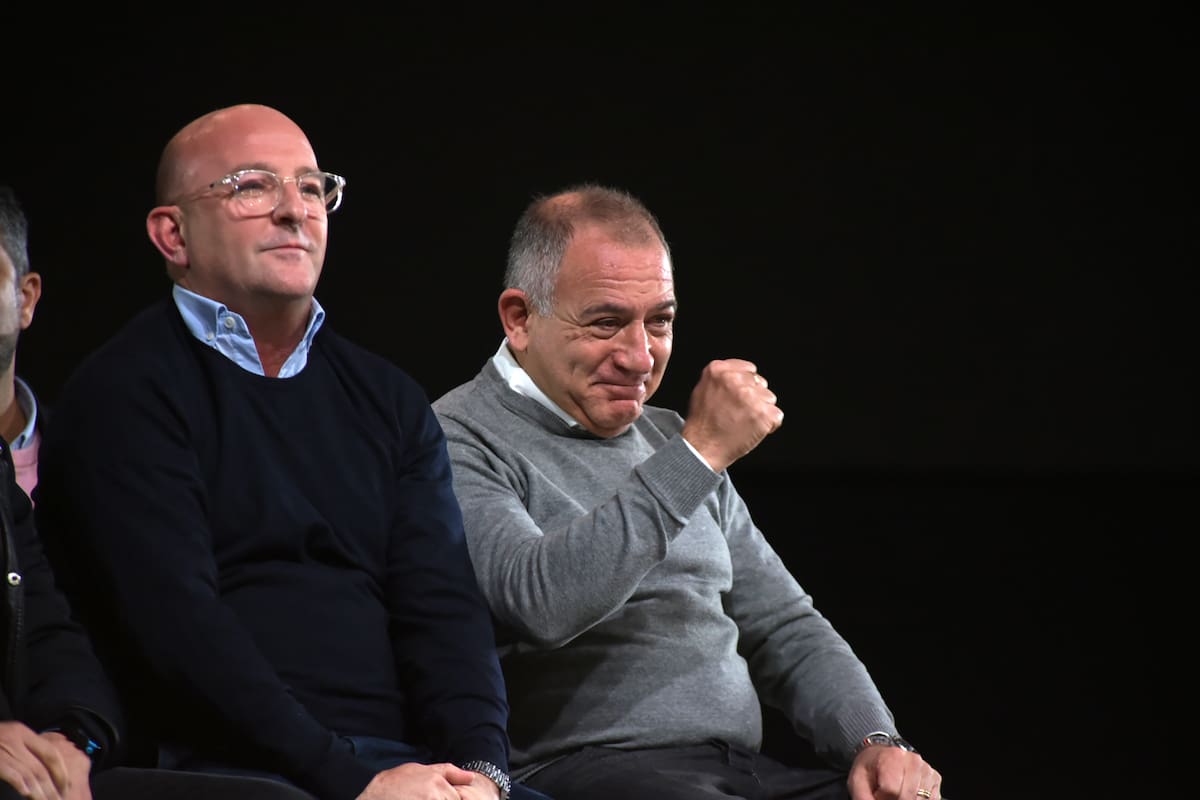Luis Juez y Marcos Carasso, en el cierre de la campaña en el espacio Quality