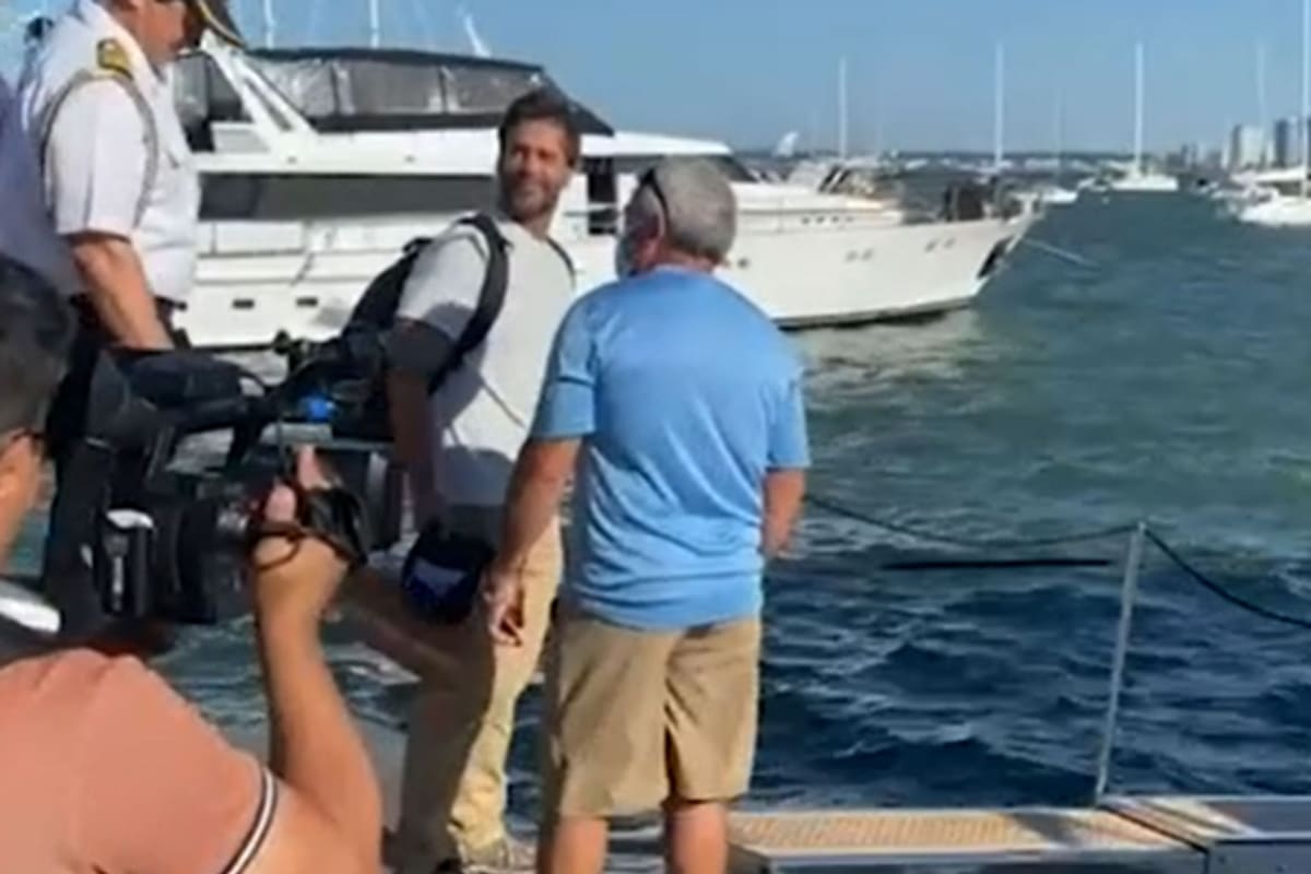 Luis Lacalle Pou, en el puerto de Punta del Este