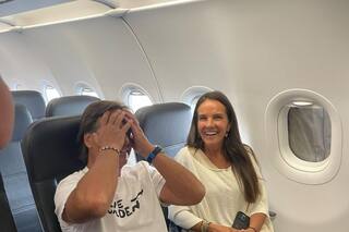 Quién es la mujer que acompañó a Luis Lacalle Pou en su primer viaje al exterior desde que dejó de ser presidente