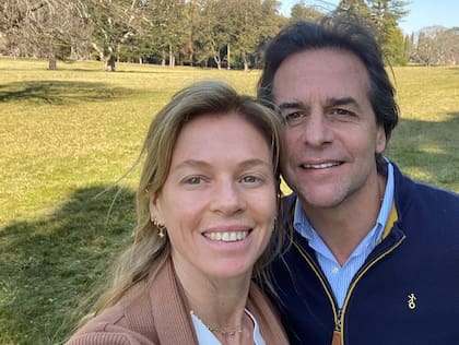 Luis Lacalle Pou y Lorena Ponce de León
