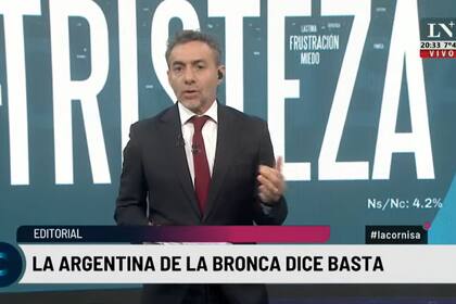 Luis Majul aseguró que el país atraviesa un momento de crisis profunda
