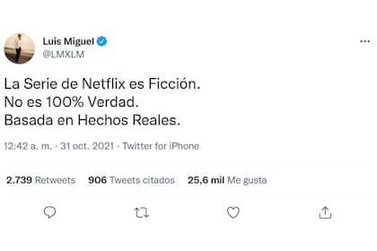 Luis Miguel aclaró que la serie de Netflix que retrata su vida no es "100% verdad"