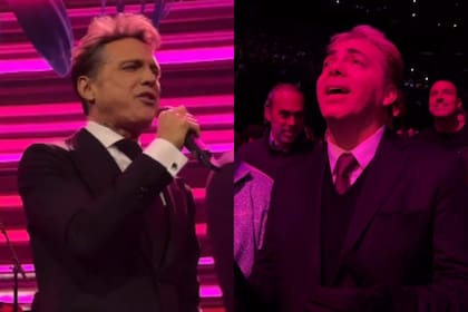 Luis Miguel dio su último show en el Movistar Arena y recibió en el público a Cristian Castro (Foto: Captura de video Instagram @fenix.entertainment.group)