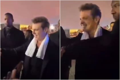 Luis Miguel empujó a uno de sus escoltas en Miami