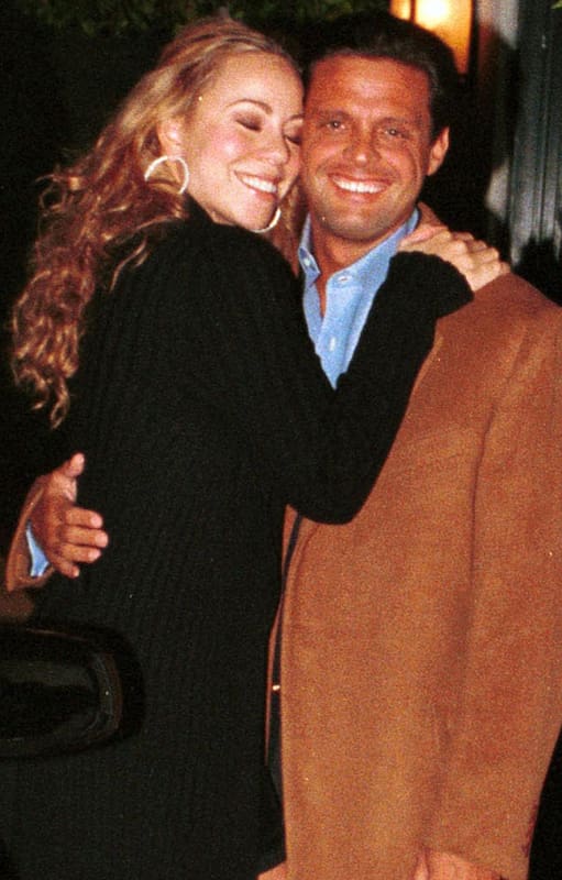 Luis Miguel y Mariah Carey, juntos festejando el día de San Valentín en 2004
