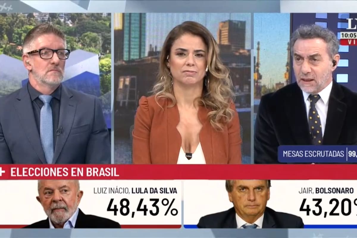 Luis Novaresio cuestionó los resultados de las encuestas previas a las elecciones presidenciales en Brasil que daban como ganador en primera vuelta a Lula da Silva
