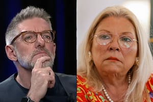 Luis Novaresio y Elisa Carrió