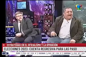 Luis Novaresio y Luis D'Elia en Intratables, cuando el piquetero tuvo un ataque de furia que obligó al periodista a correrse de lugar