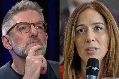 Luis Novaresio y María Eugenia Vidal. El periodista preguntó si el apoyo de la exgobernadora a Horacio Rodríguez Larreta "mueve el amperímetro"