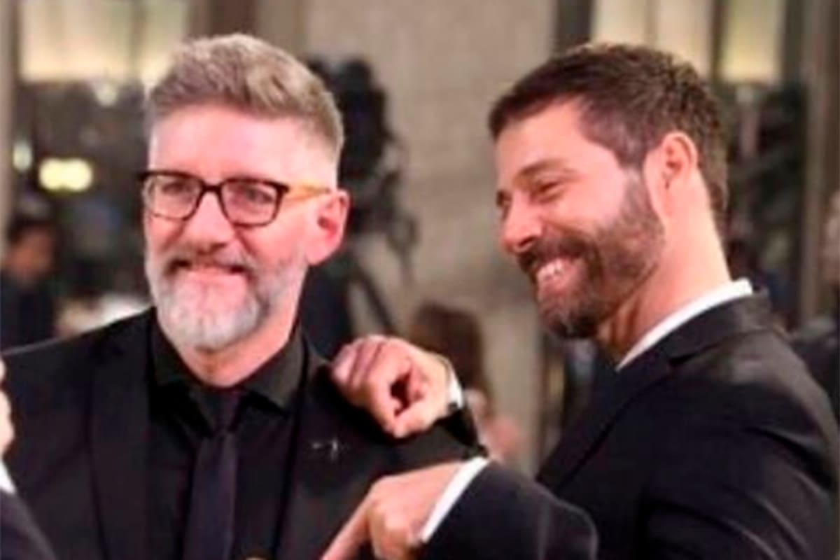 Luis Novaresio y su pareja, Braulio Bauab, se comprometieron en plena cuarentena