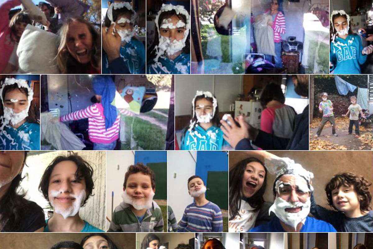 Luis Pescetti sube en pagina web los dibujos y fotos que le envían