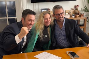 Luis Petri, Karina Milei y Martín Menem