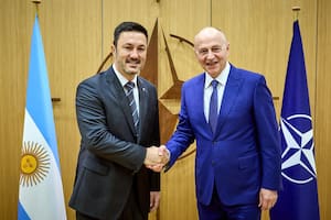 Luis Petri se reunió con Mircea Geoana, Secretario General Adjunto de la OTAN