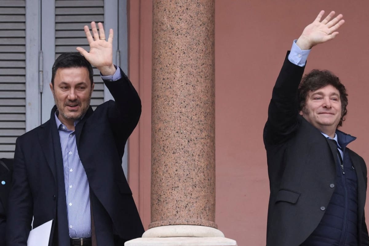 Luis Petri y Javier Milei