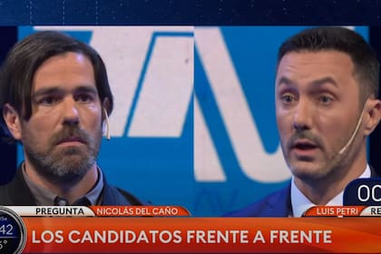 Luis Petri y Nicolás Del Caño, frente a frente en el debate de candidatos a vicepresidente