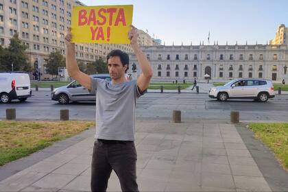 Luis Silva, en una foto que publicó en sus redes sociales durante la última campaña en Chile