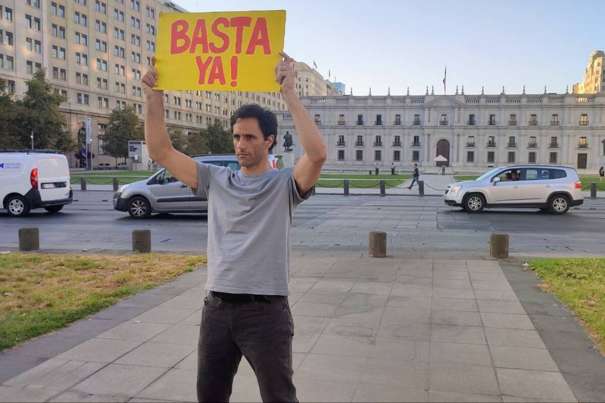 Luis Silva, en una foto que publicó en sus redes sociales durante la última campaña en Chile
