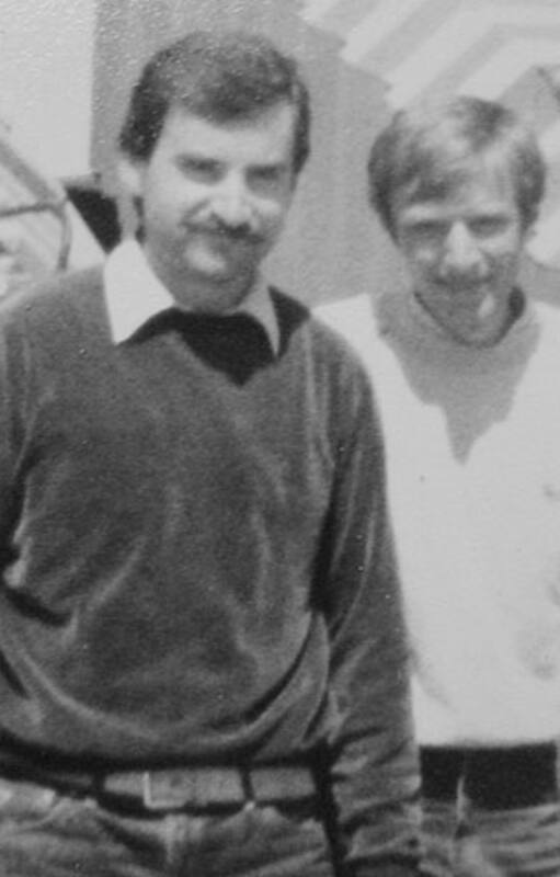 Luis Torelli (izquierda) y Antonio Shugt, en 1982