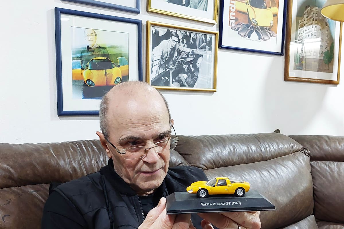 Luis Varela con el Andino a escala