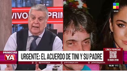 Luis Ventura contó cuándo Tini Stoessel romperá el silencio sobre lo de su padre (Foto: Captura TV)