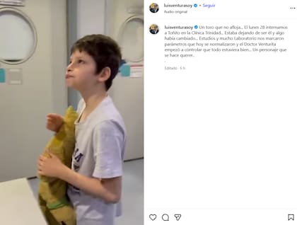 Luis Ventura contó que su hijo debió ser internado porque "ya no estaba siendo él" (Foto: Instagram/@luisventurasoy)