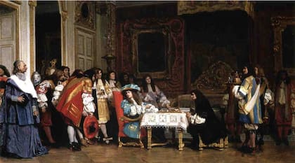 Luis XIV y Molière desayunan juntos. Pintura de Jean-Léon Gérôme, de 1862.