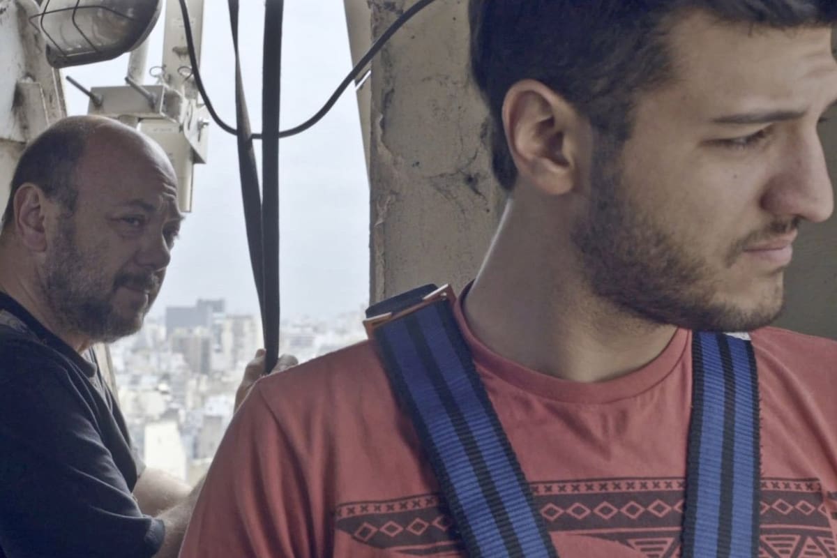 Luis y Antonio Ziembrowski, en el primer corto