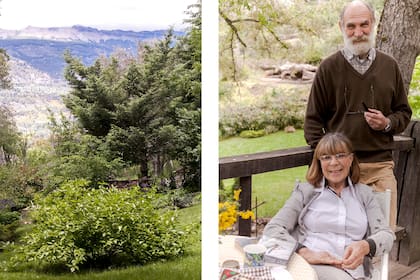 "Tuvimos que ralear en algunas zonas para tener una explanada y disfrutar de las vistas. A los dos nos encanta trabajar el jardín: desde que nos mudamos que lo estamos armando", nos contaron Luis y Marta.