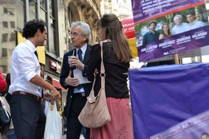 Luis Zamora en el cierre de su campaña