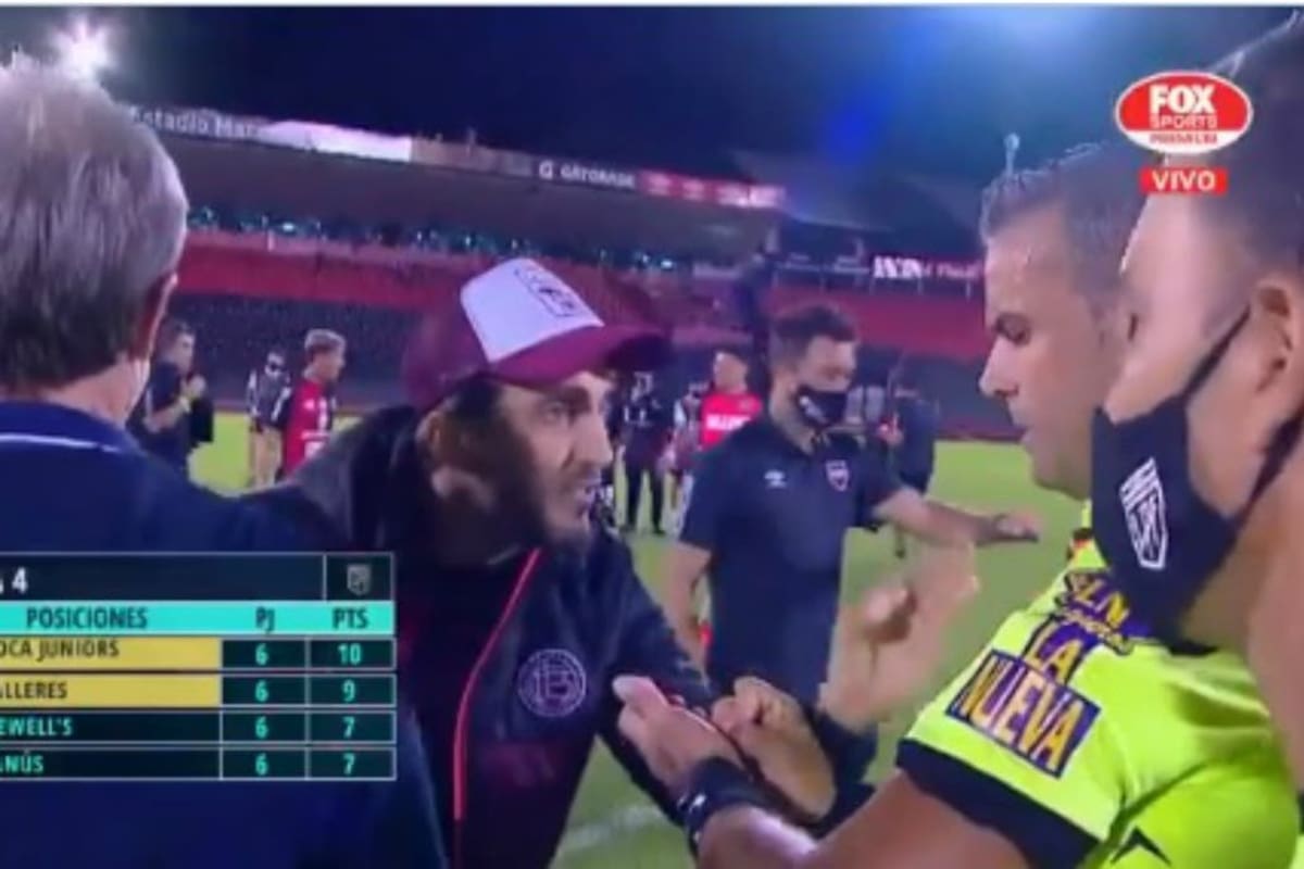 Luis Zubeldía, el día que atacó al árbitro Ariel Penel
