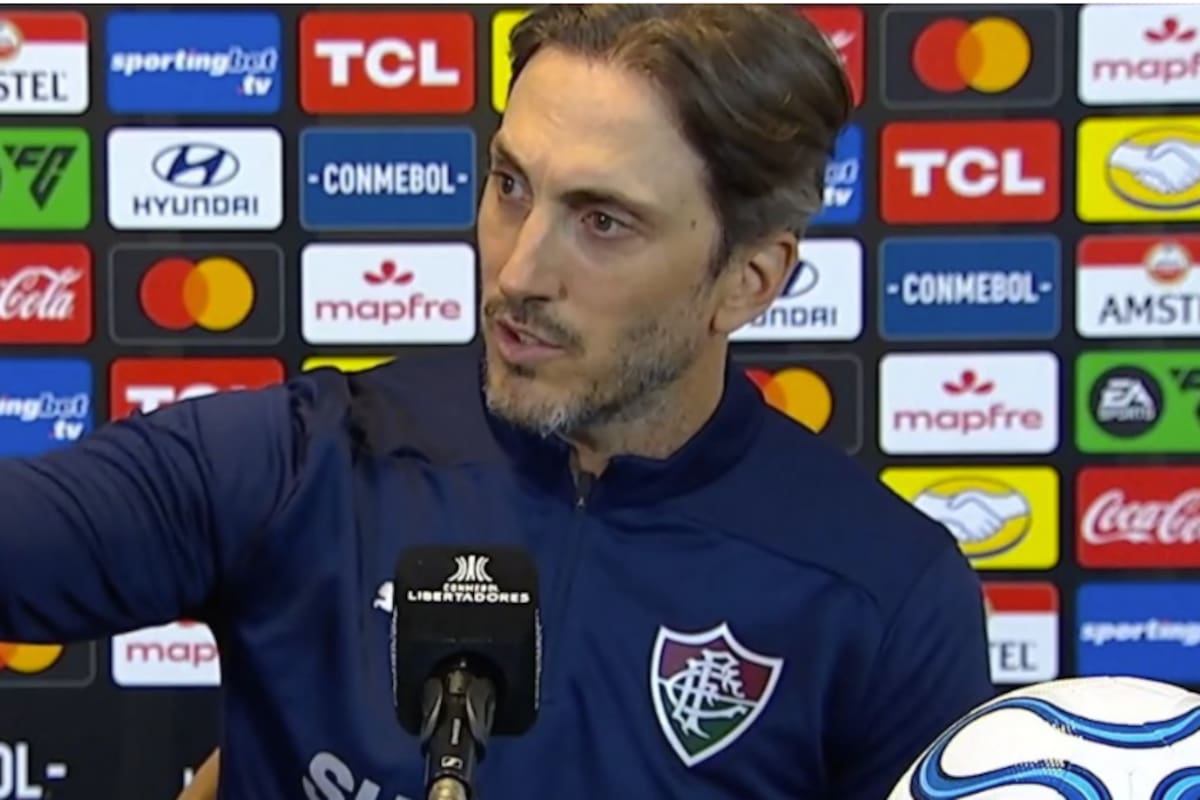 Luis Zubeldía en conferencia de prensa post derrota con Fluminense en la Copa Libertadores