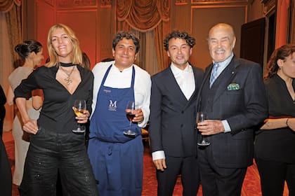 Luisa de Álzaga, Mauro Colagreco, Wally Diamante y Gino Bogani