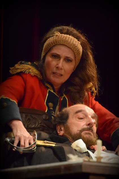 Luisa Kuliok y su esposo Roberto Romano, en ¡Juana vive!
