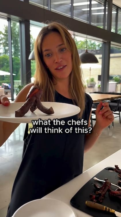 Luisana Lopilato emplató los salchipulpos para sus hijos