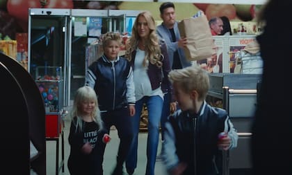 Luisana Lopilato y Michael Bublé con sus tres hijos: Noah, Elias y Vida