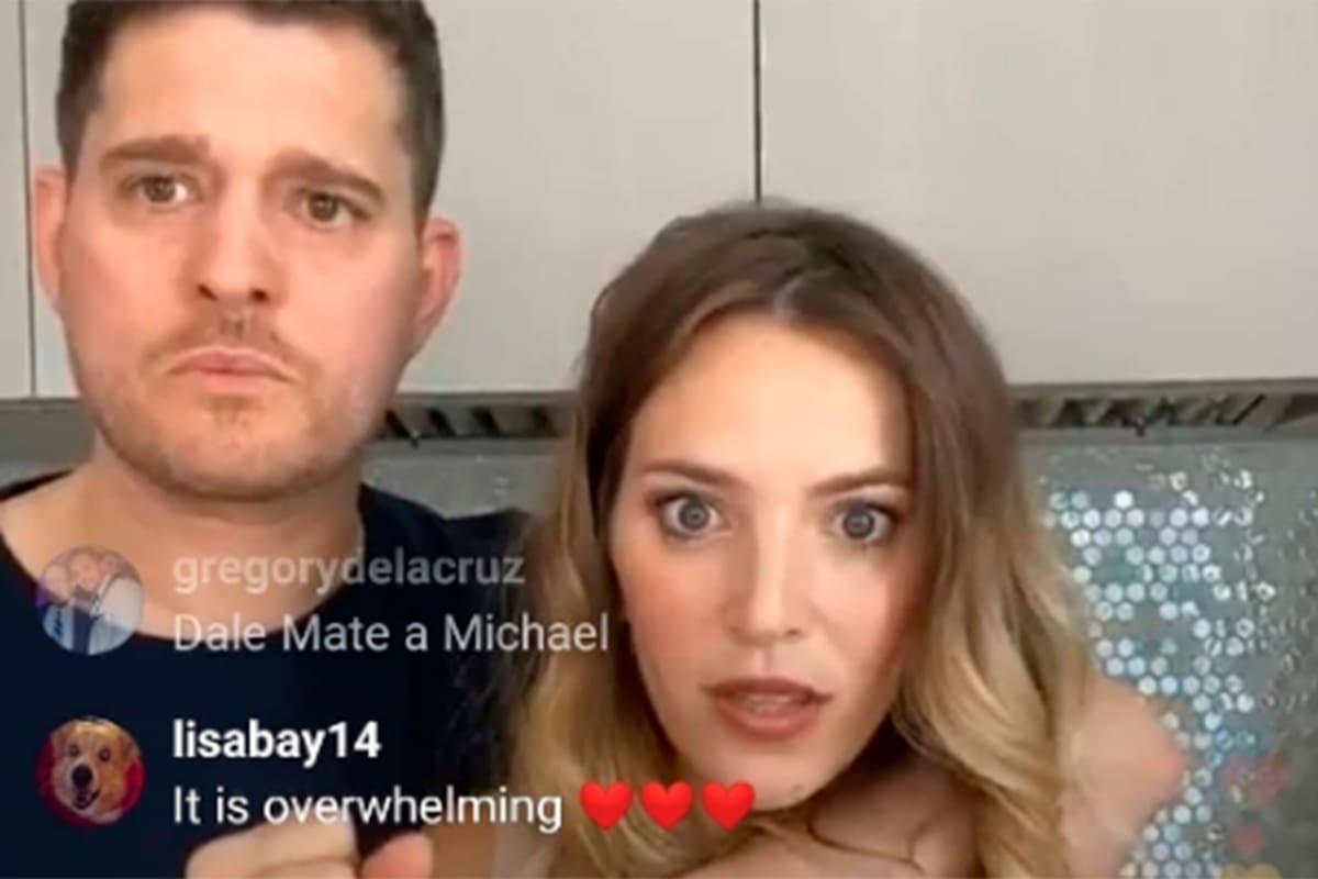 Luisana Lopilato y Michael Bublé hicieron un vivo en Instagram que dio mucho de que hablar