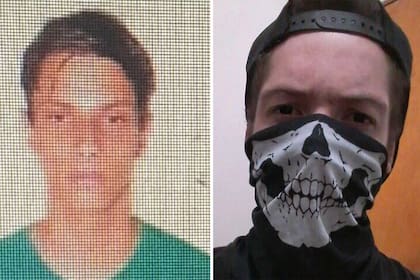 Luiz Henrique de Castro, izquierda, y Guilherme Taucci, derecha, los responsables del ataque en la escuela San Pablo, Brasil