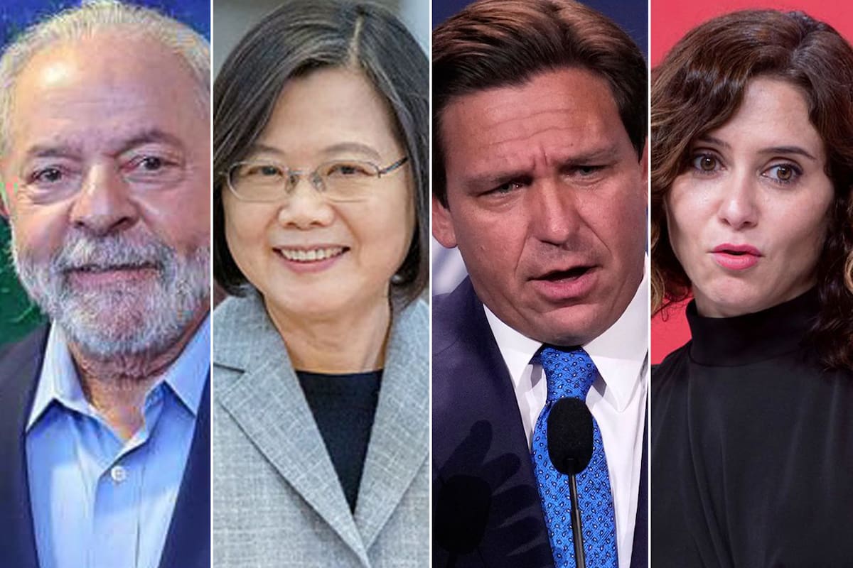 Luiz Inácio Lula da Silva, Tsai Ing-wen, Ron DeSantis, Isabel Díaz Ayuso