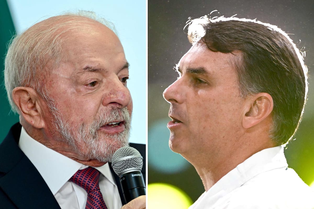 Luiz Inacio Lula da Silva y Flavio Bolsonaro, los principales candidatos para las elecciones en Brasil