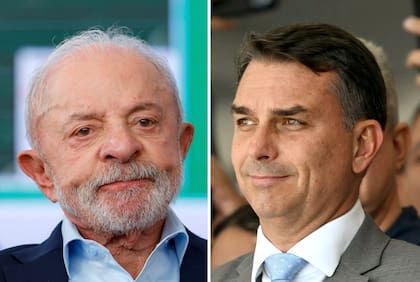 Luiz Inacio Lula da Silva y Flavio Bolsonaro, los principales candidatos para las elecciones de Brasil.