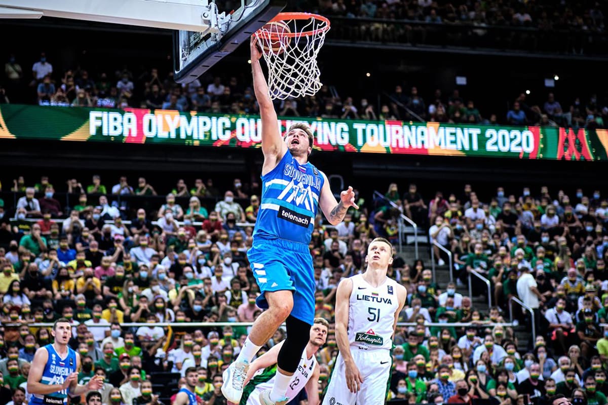 Luka Doncic enmudeció a 16.000 personas en Kaunas, Lituania, y clasificó a Eslovenia para los Juegos Olímpicos de Tokio