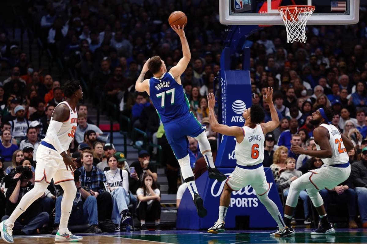 Luka Doncic tuvo una noche soñada ante los Knicks
