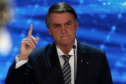 Bolsonaro, esta semana, durante el debate presidencial